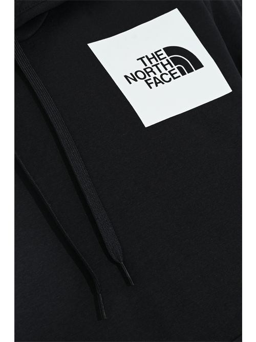 Felpa Fine con cappuccio in cotone nero The North Face | NF0A89EUJK31